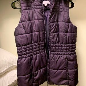 Hooded puffer vest